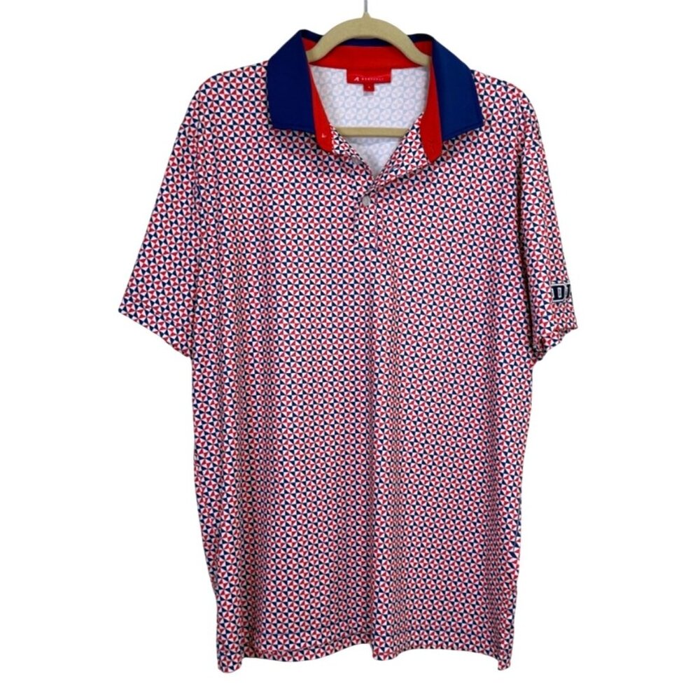 Red and Blue Polo Shirt